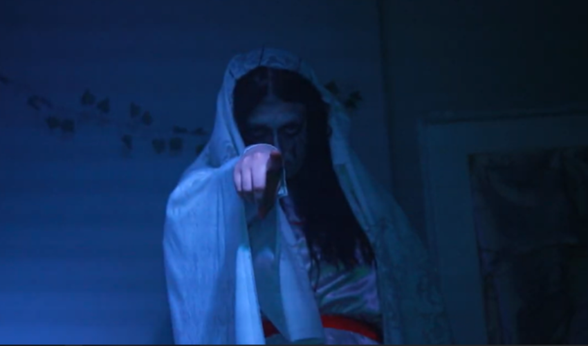 Haunted Studio Showcase at JDS Creative Academy featuring student-built haunted maze and Halloween performance.