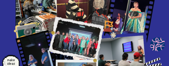 Entrepreneurs and creatives collaborating on a digital media project at JDS Studio